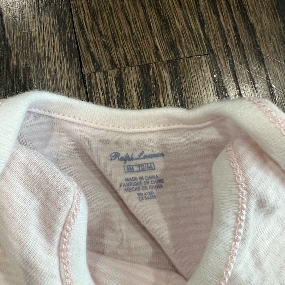 Ralph Lauren Soft Pink Baby Bodysuit - Picture 4 of 7